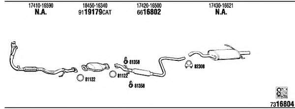 WALKER TO55991B Exhaust System